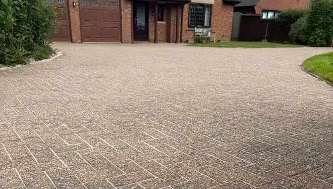Block paved driveway after pressure washing in Bolton